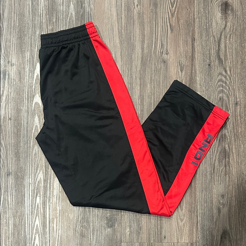 AND1 Black and Red Sweatpants